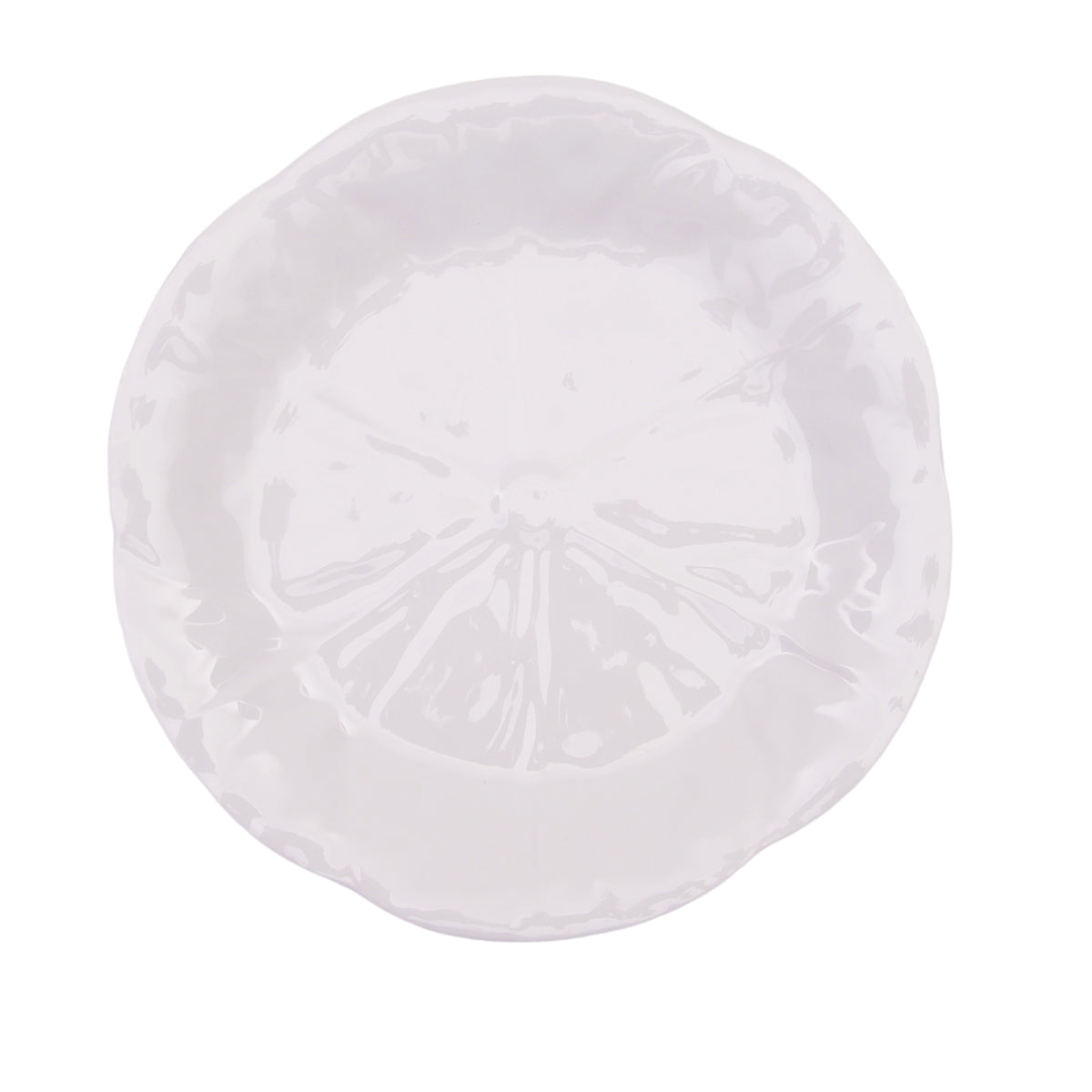 White Cabbage Salad Plate, Set of 4