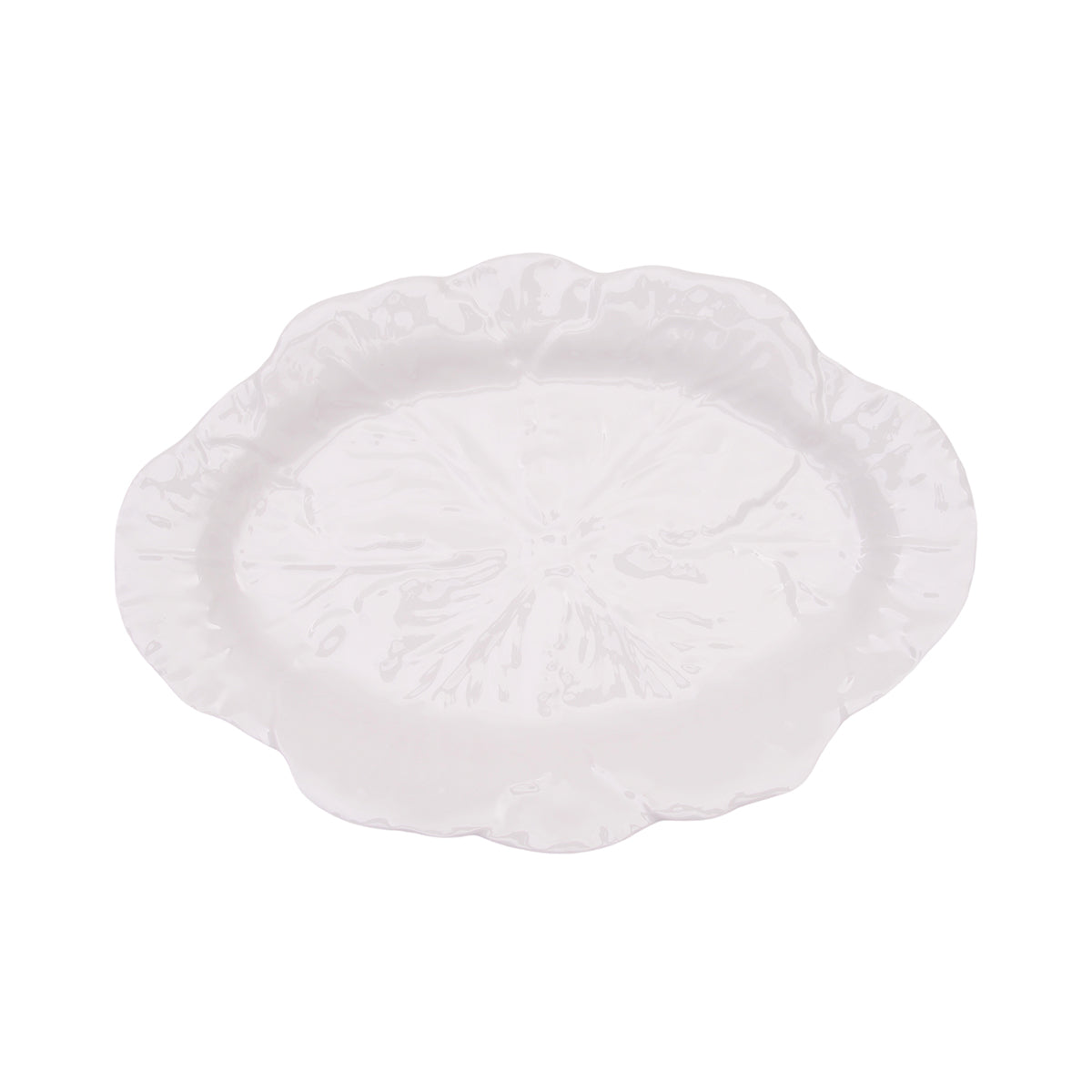 White Cabbage Oval Serving Platter