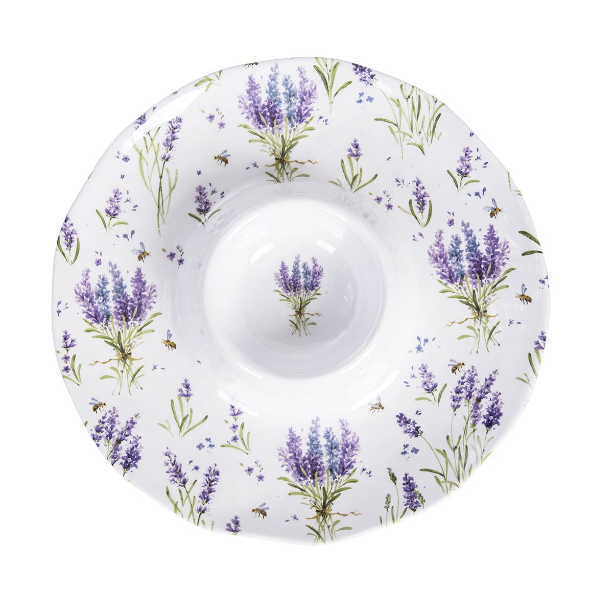 Lavender Fields Chip & Dip Plate