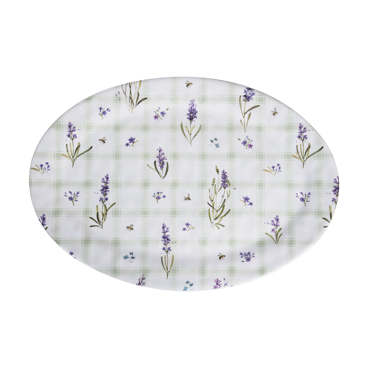 Lavender Plaid Plate