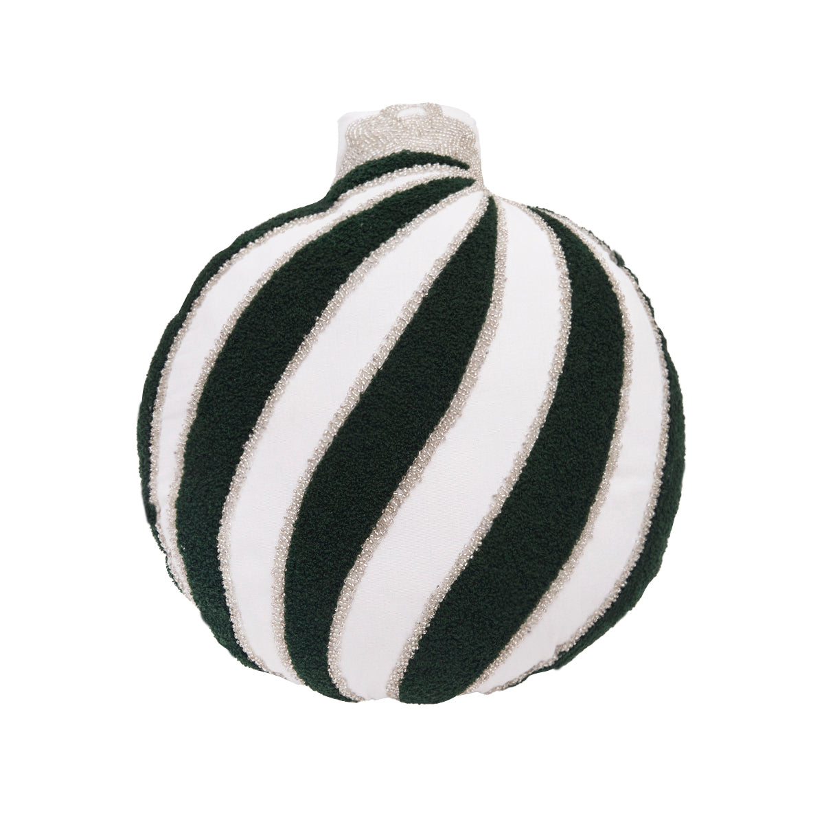 Green Ornament Shaped Pillow