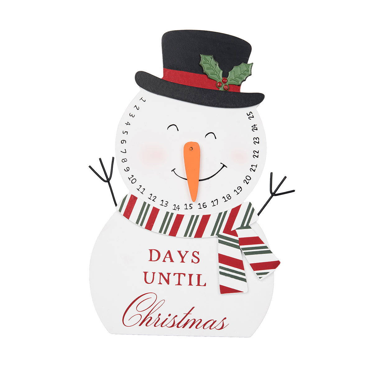 Snowman Table Countdown Advent Calendar