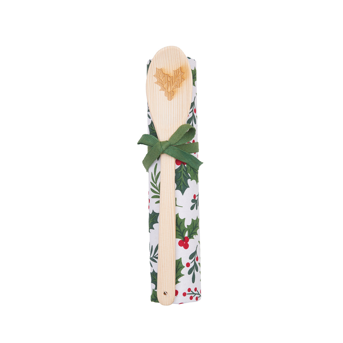 Holly Spring Berry Kitchen Towel & Spoon Set