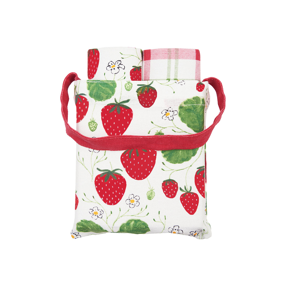 Strawberry Patch Kitchen Towel & Bag Set