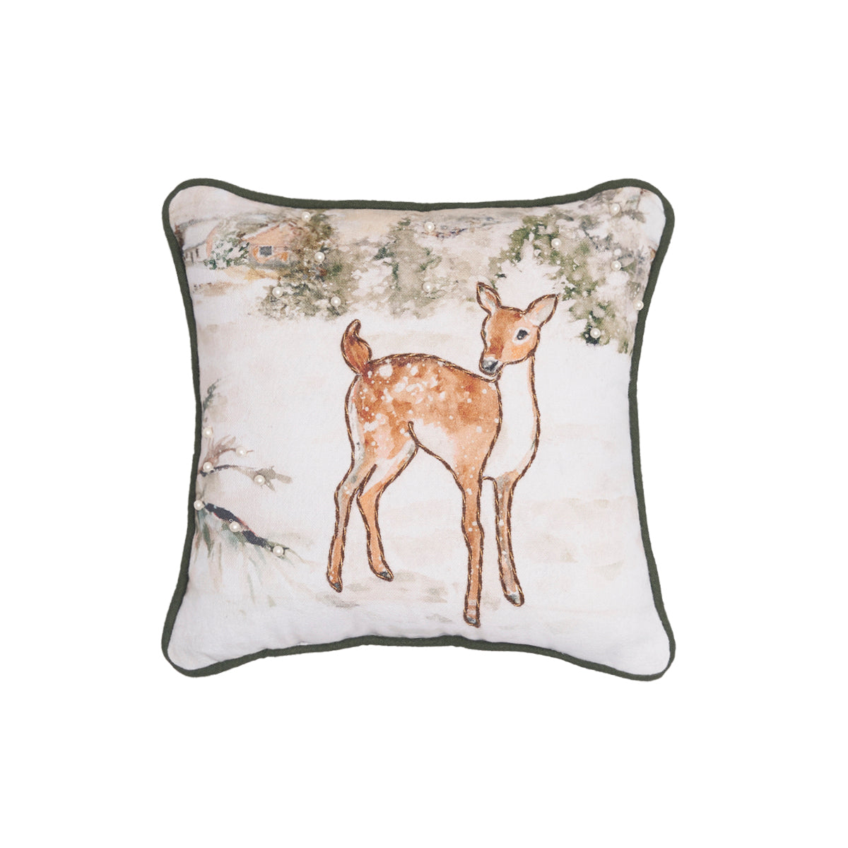 Woodland Deer Mini Pillow