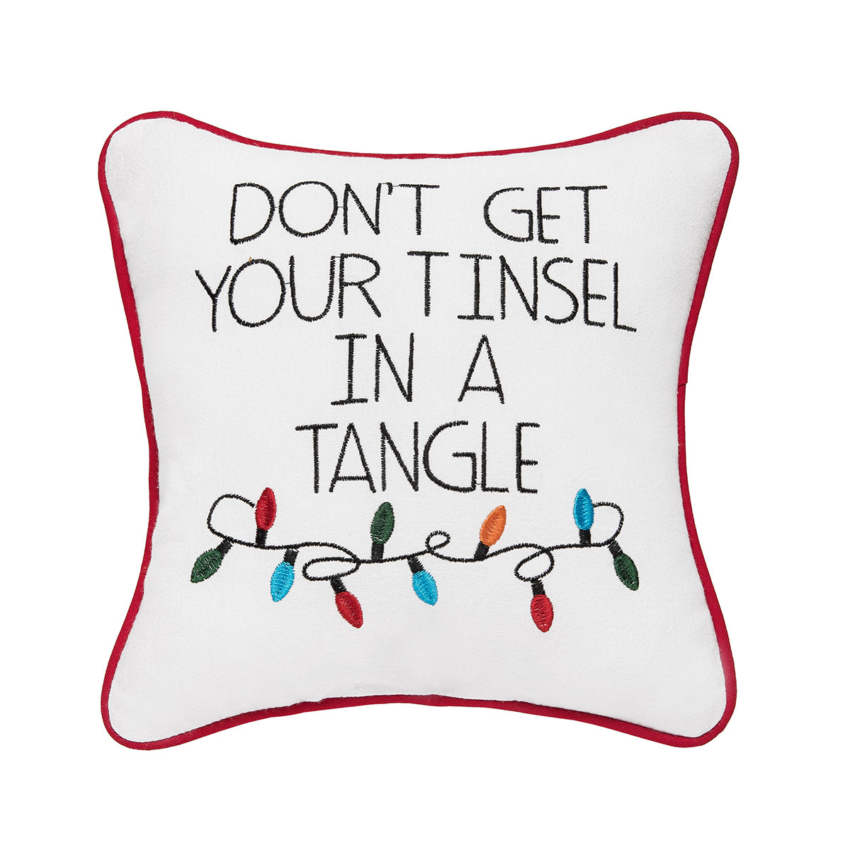 Tinsel In A Tangle Mini Pillow