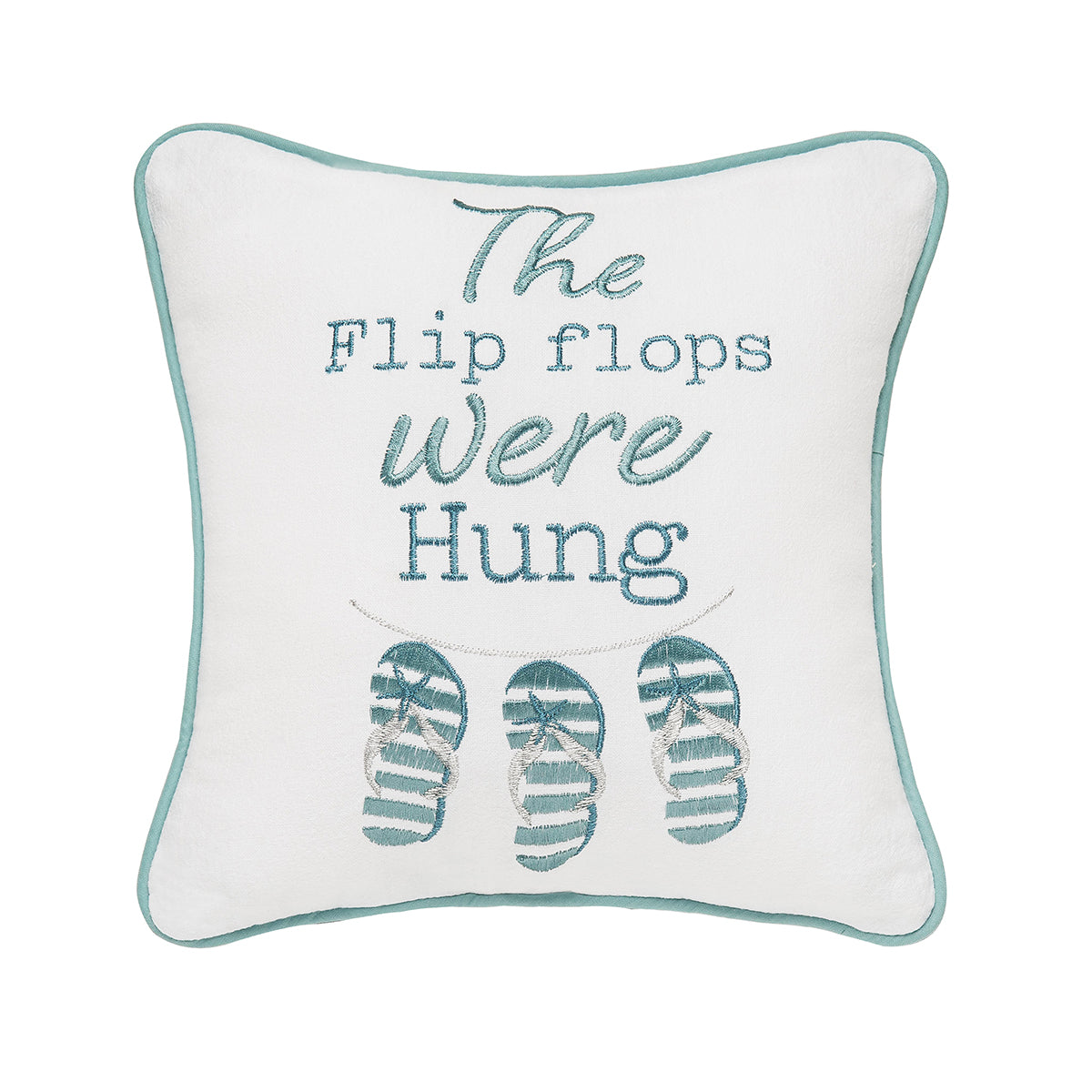 Flip Flops Were Hung Mini Pillow