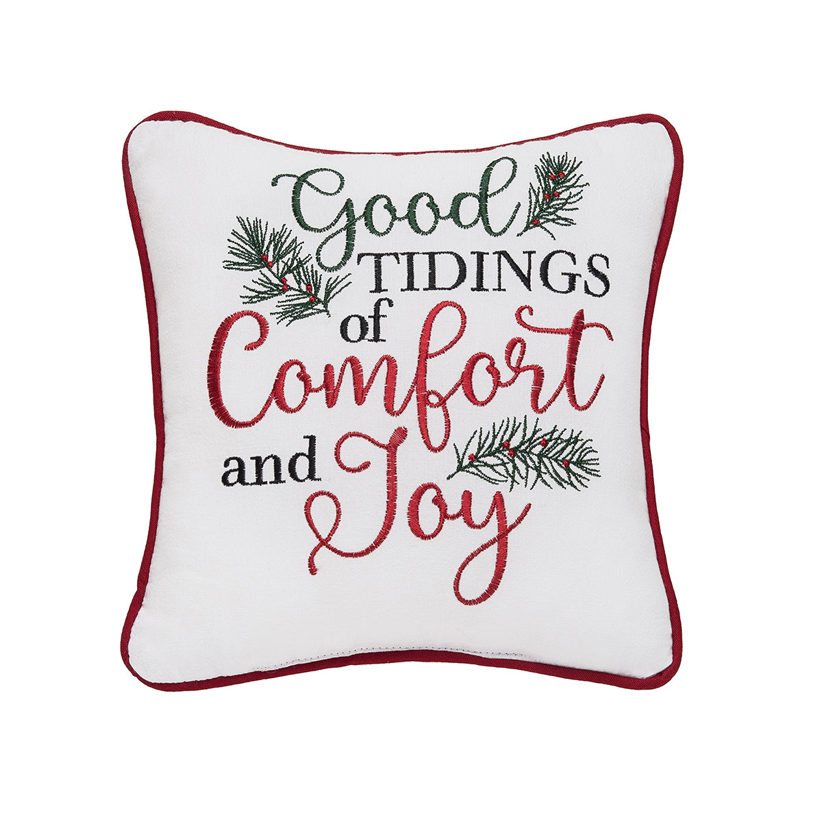 Tidings of Comfort & Joy Mini Pillow