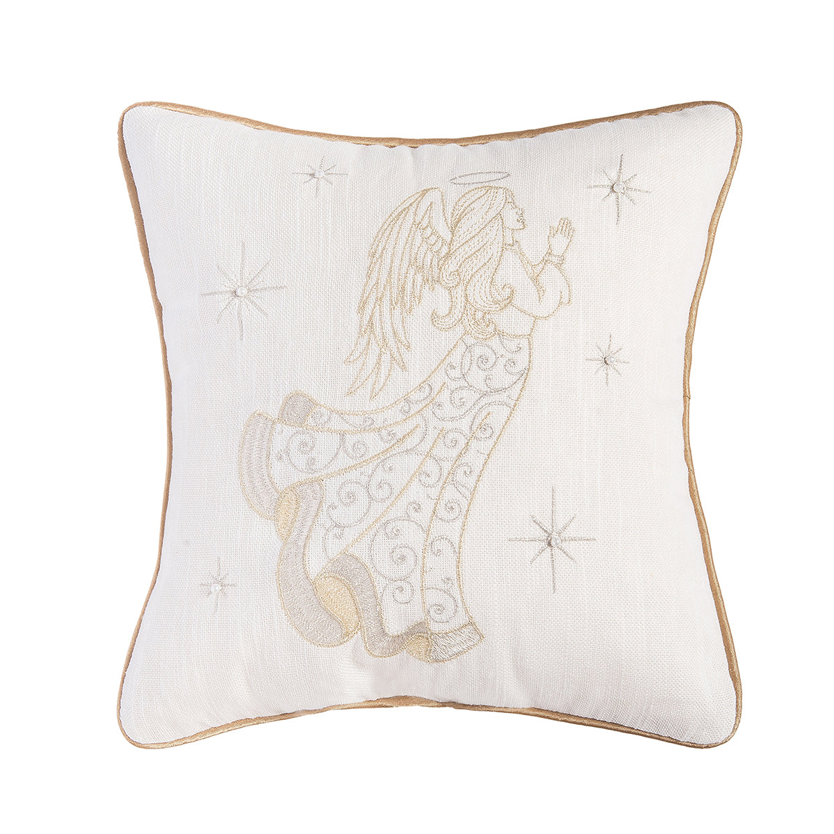 Champagne Praying Angel Pillow