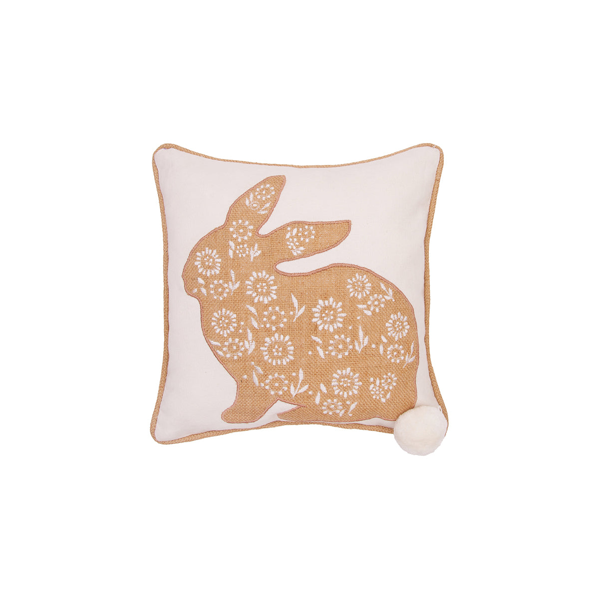 Burlap Bunny Pillow
