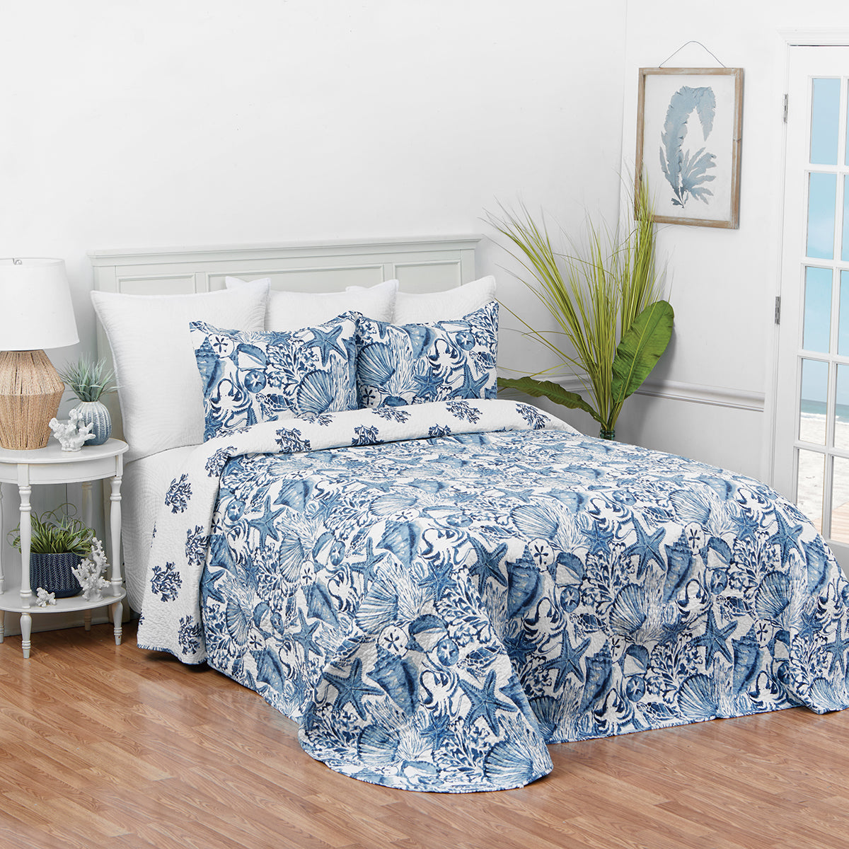 Shell Bedspread Blue Coast Shells Bedspread