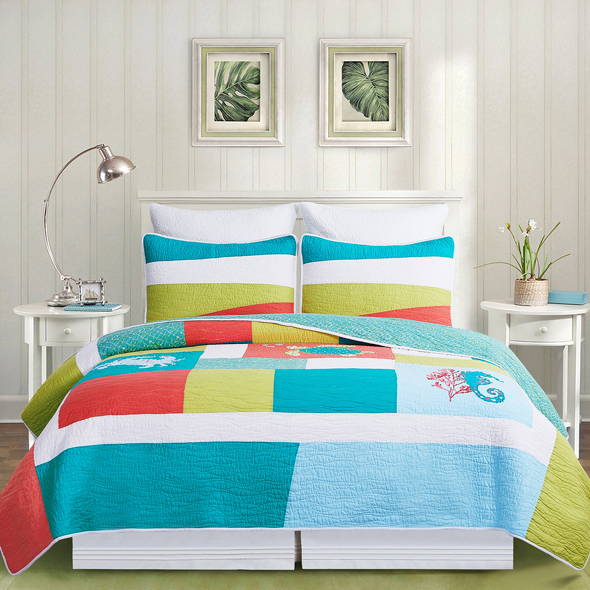 Santorini Quilt Set