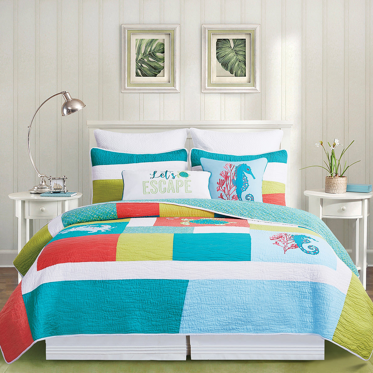 Santorini Quilt Set