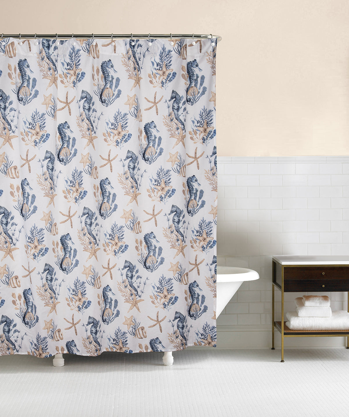 Seahorse Sands Shower Curtain