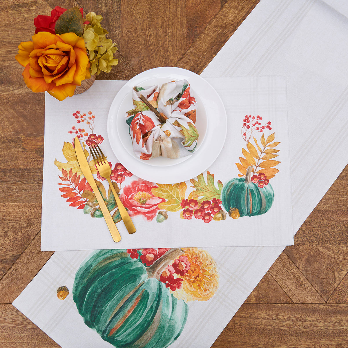 Pumpkin Harvest Table Linens