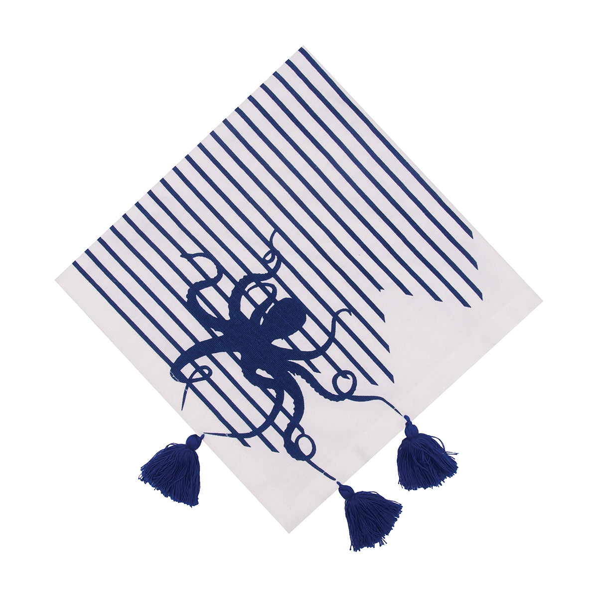 Indigo Octopus Table Linens