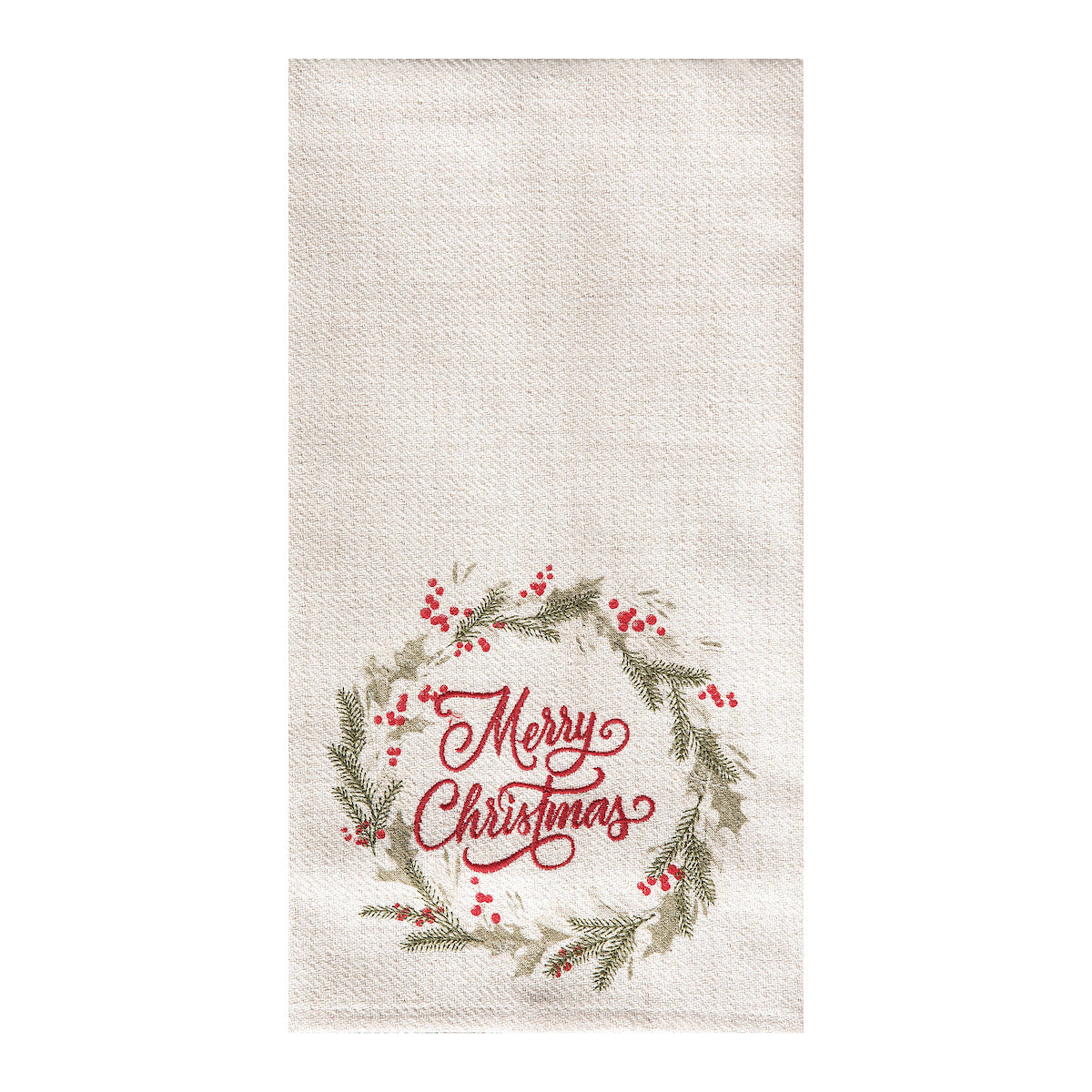 Winter Wreath Kitchen Towel