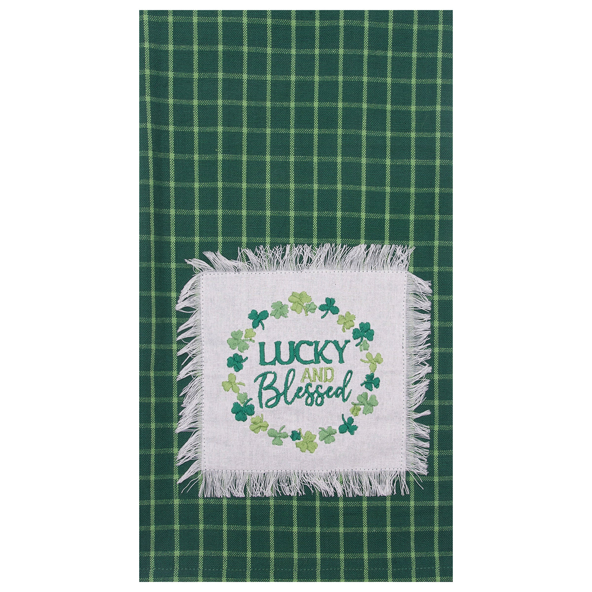 Lucky & Blessed Clover Kitchen Towel