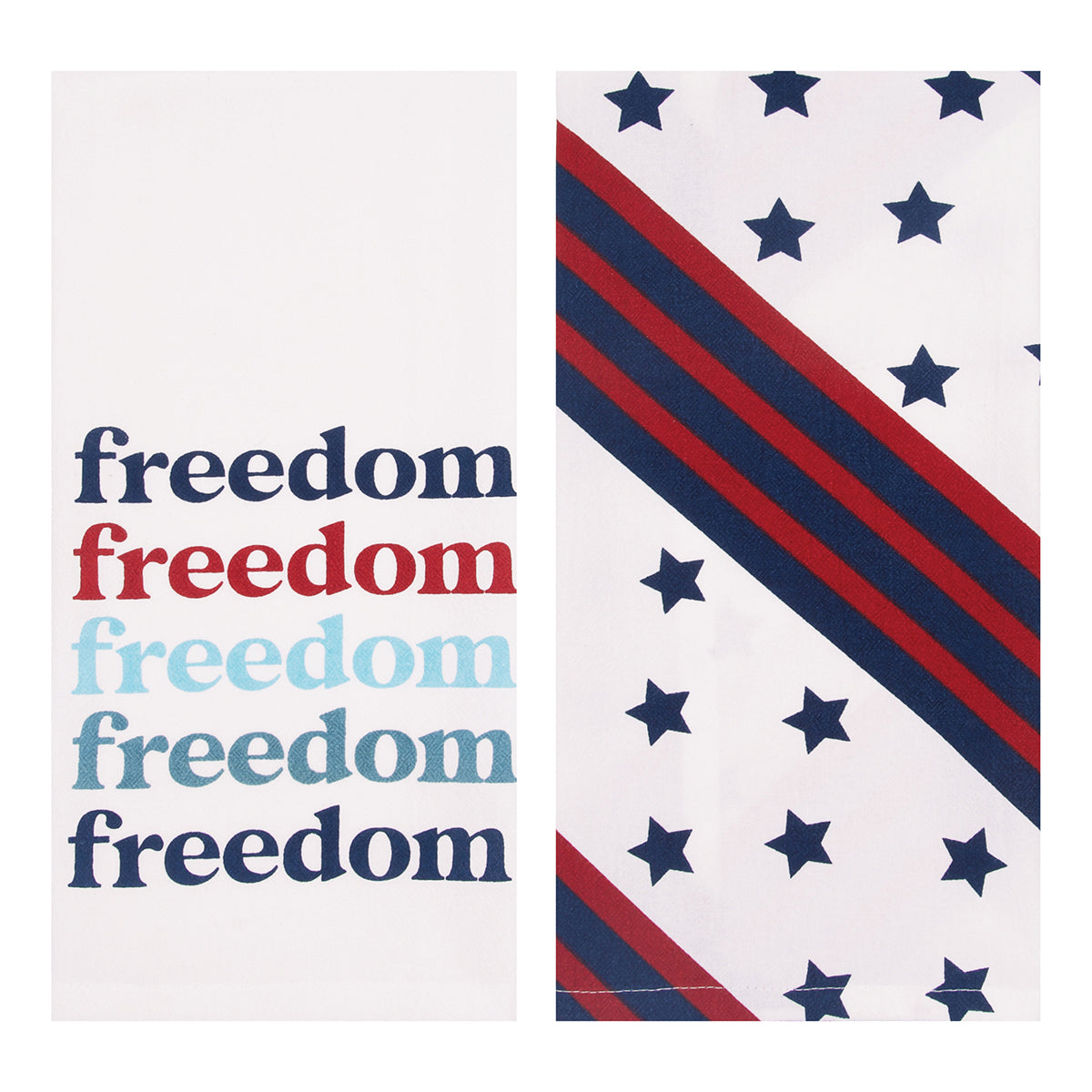 Freedom Star Kitchen Towel, Set of 2