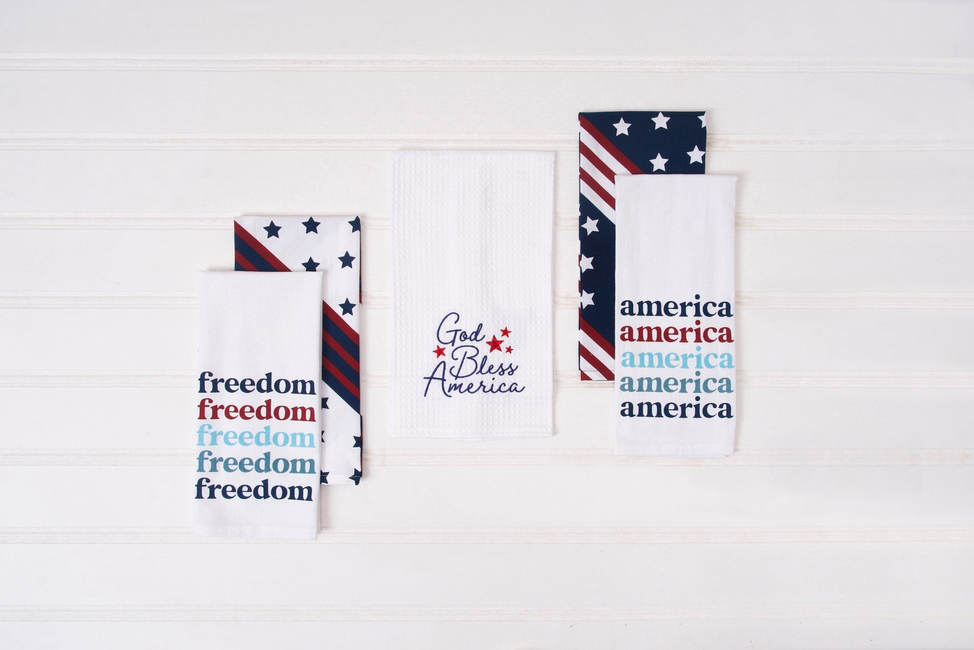 Freedom Star Printed Kitchen Towel, Set of 2