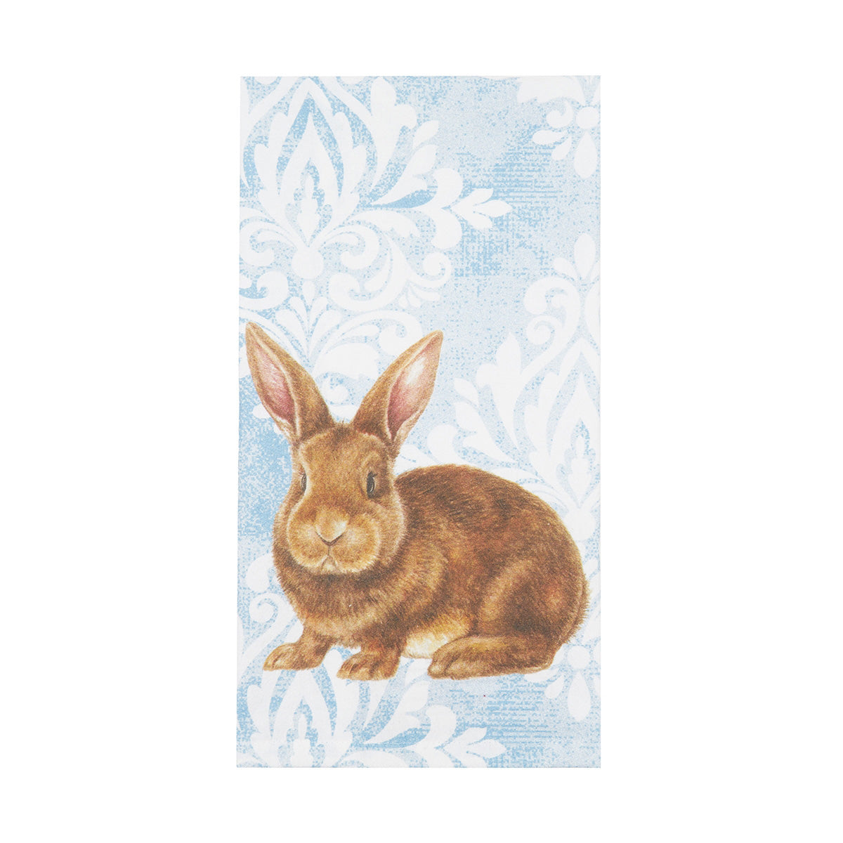 Damask Blue Bunny Kitchen Towel