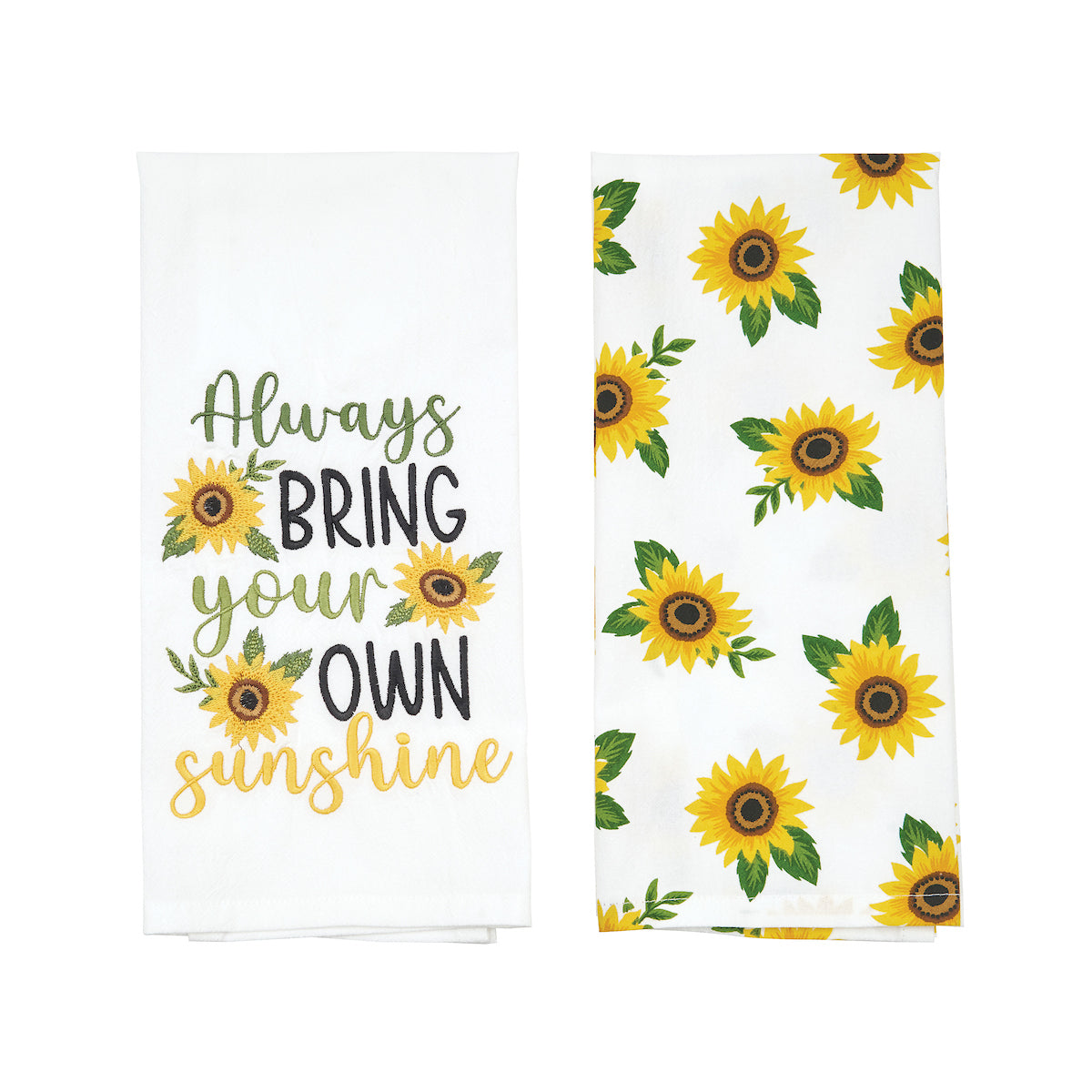 Sunshine Sunflower Kitchen Towel, Set of 2