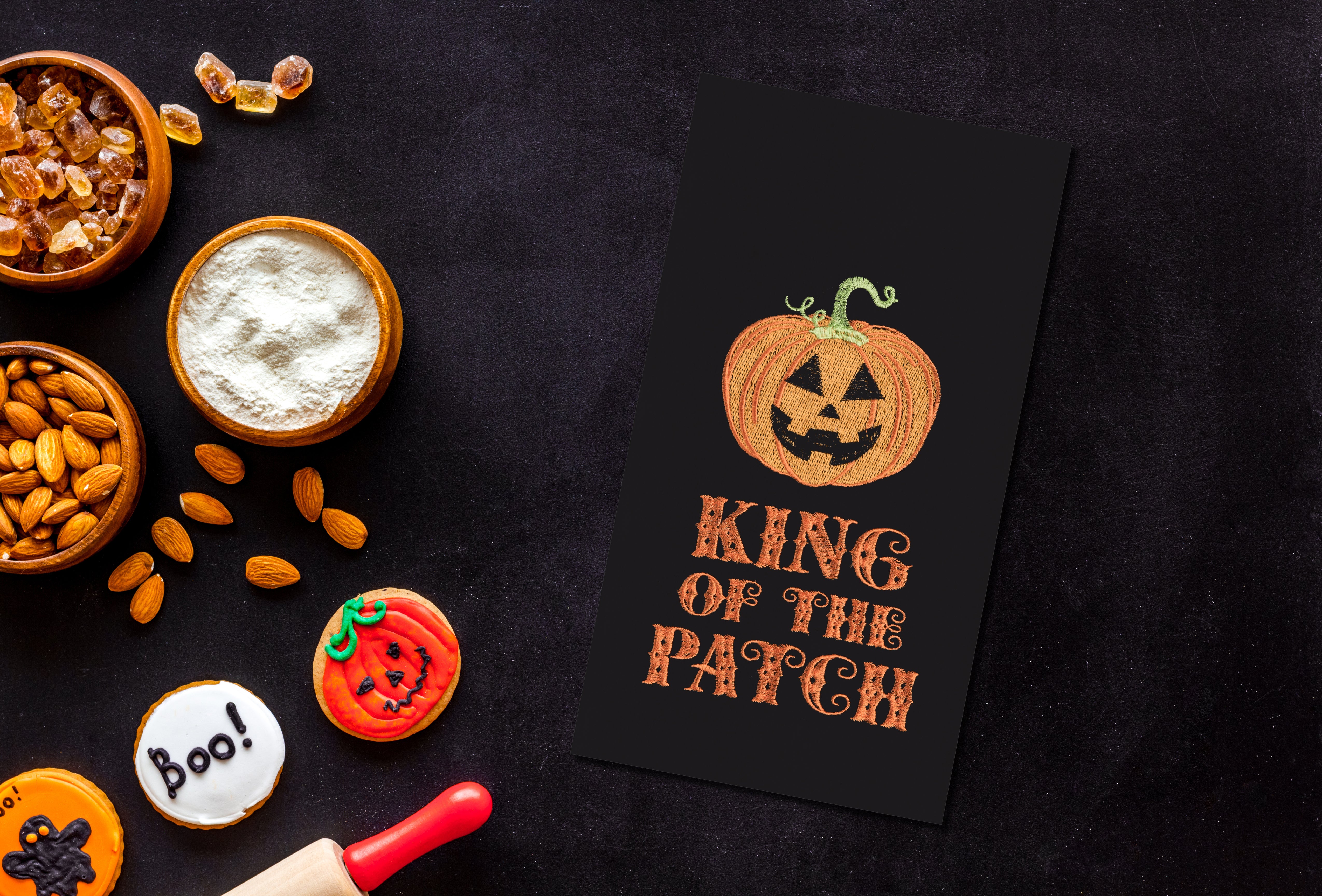 King Of The Patch Printed Canvas Kitchen Towel