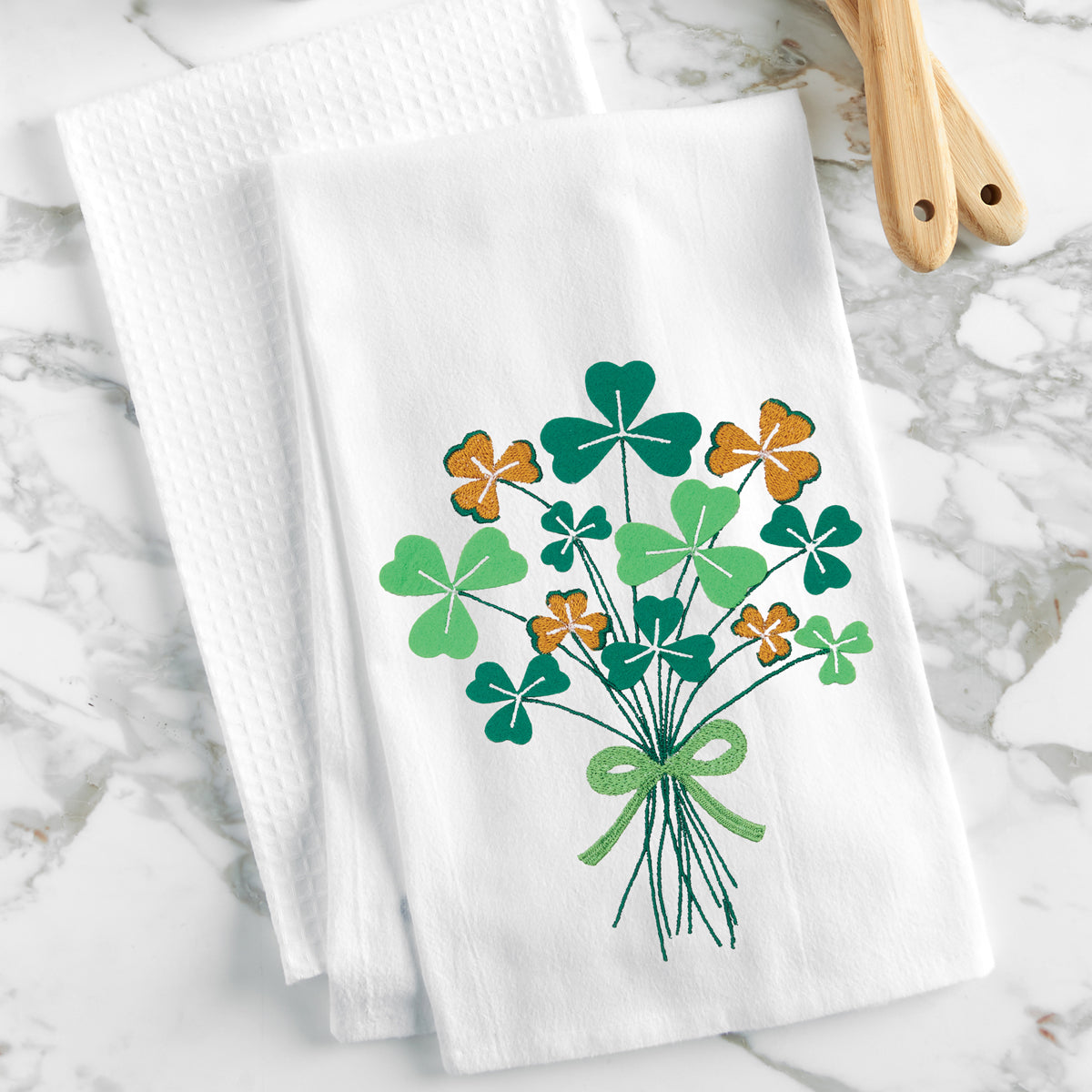 Shamrock Bouquet Kitchen Towel