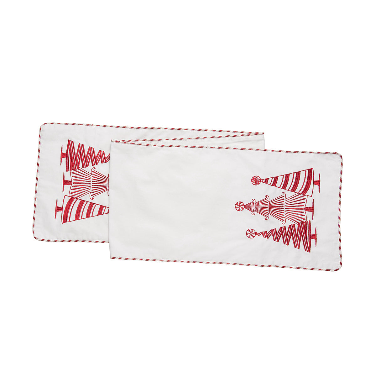 Peppermint Forest Embroidered Runner