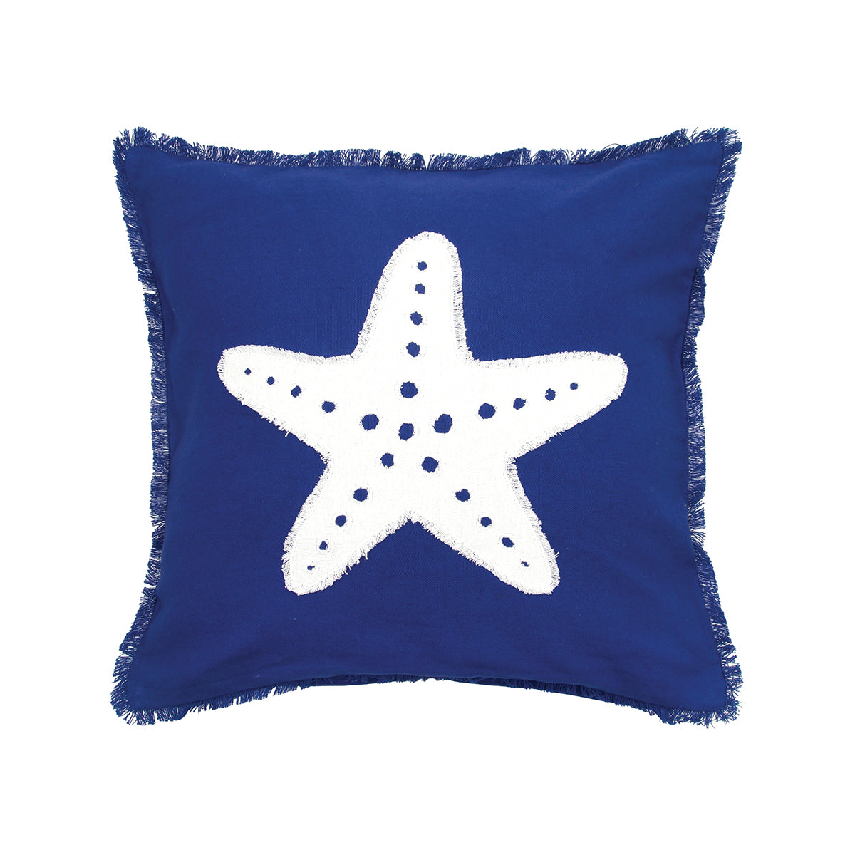 Navy Starfish Pillow