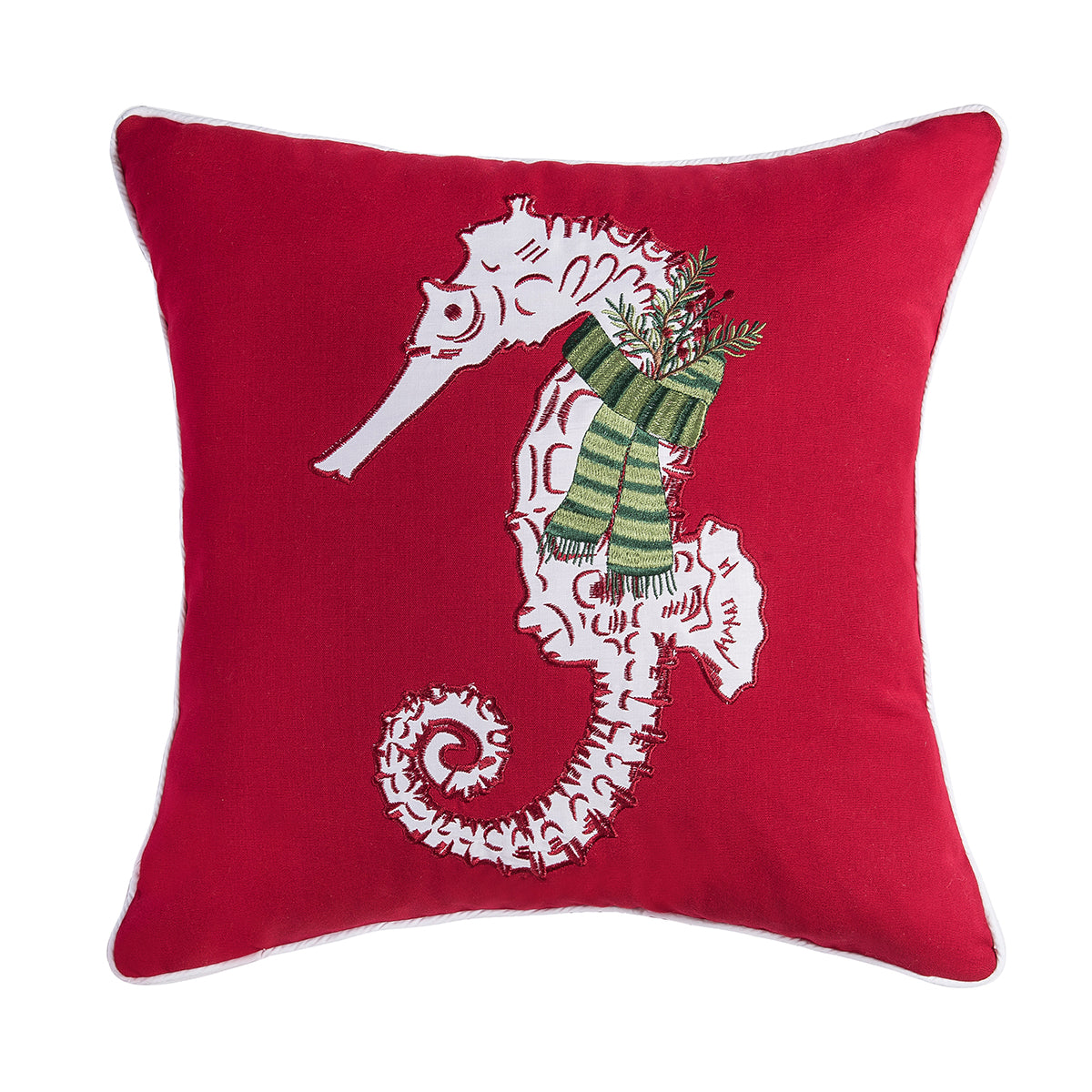 Sea Life Seahorse Pillow