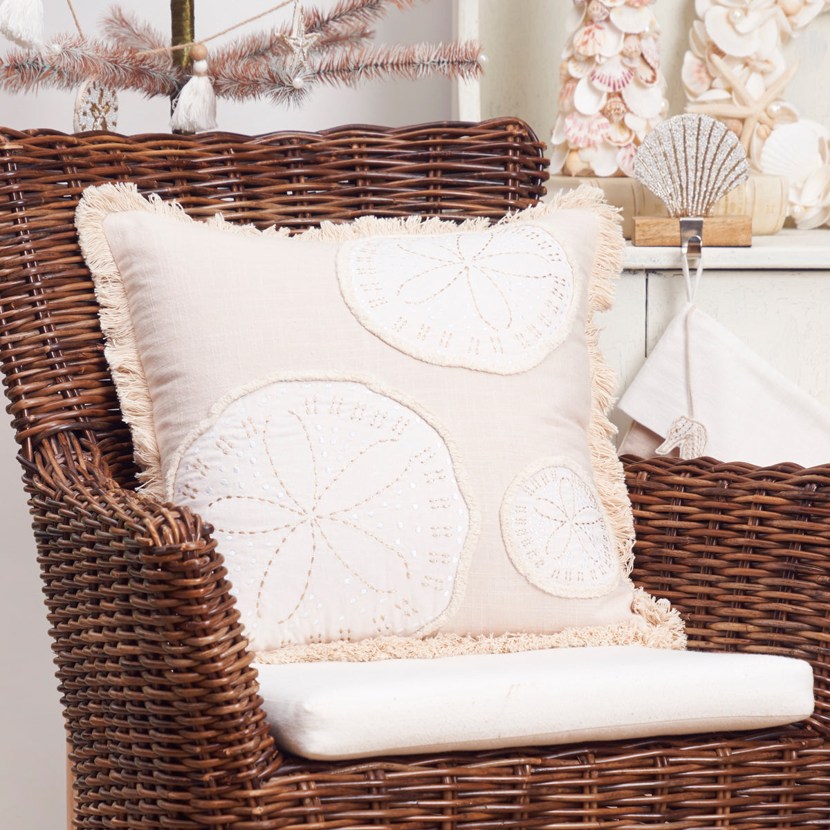 Golden Coast Sand Dollars Pillow