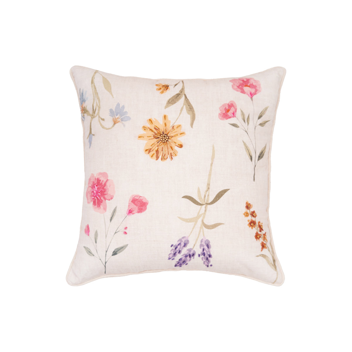 April Showers Flowers Pillow