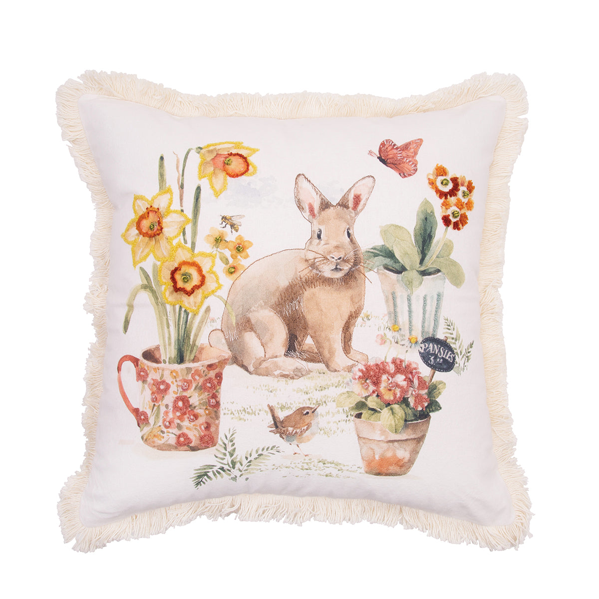 Little Garden Bunny Pillow