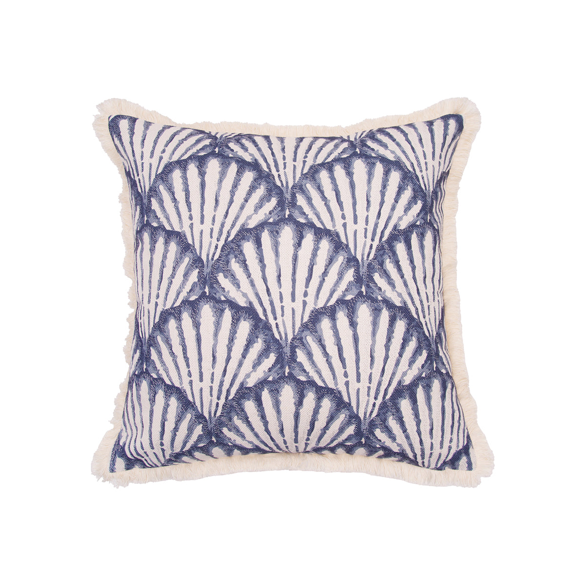 Blue Scallop Shells Pillow