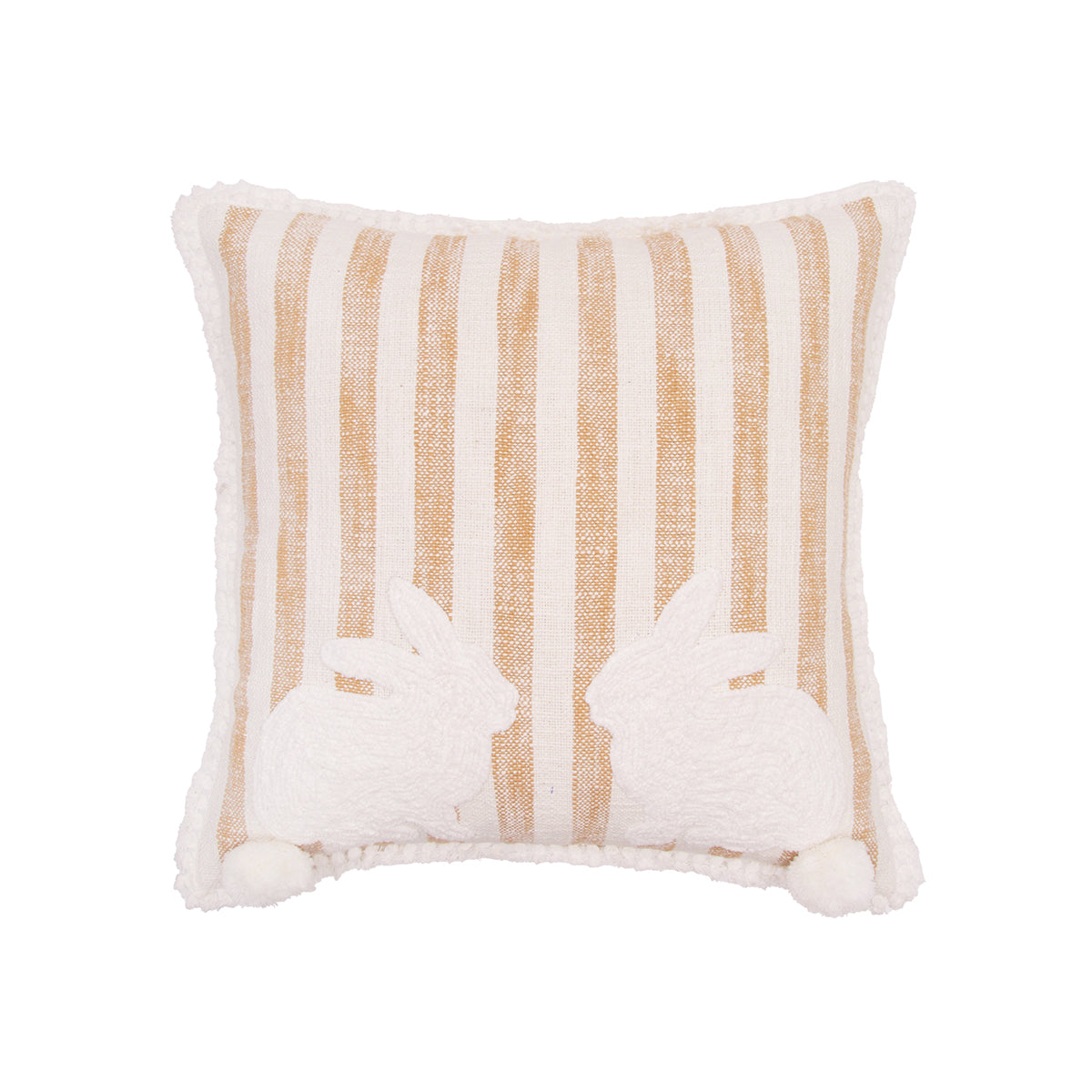 Bunnies with Stripes Pillow