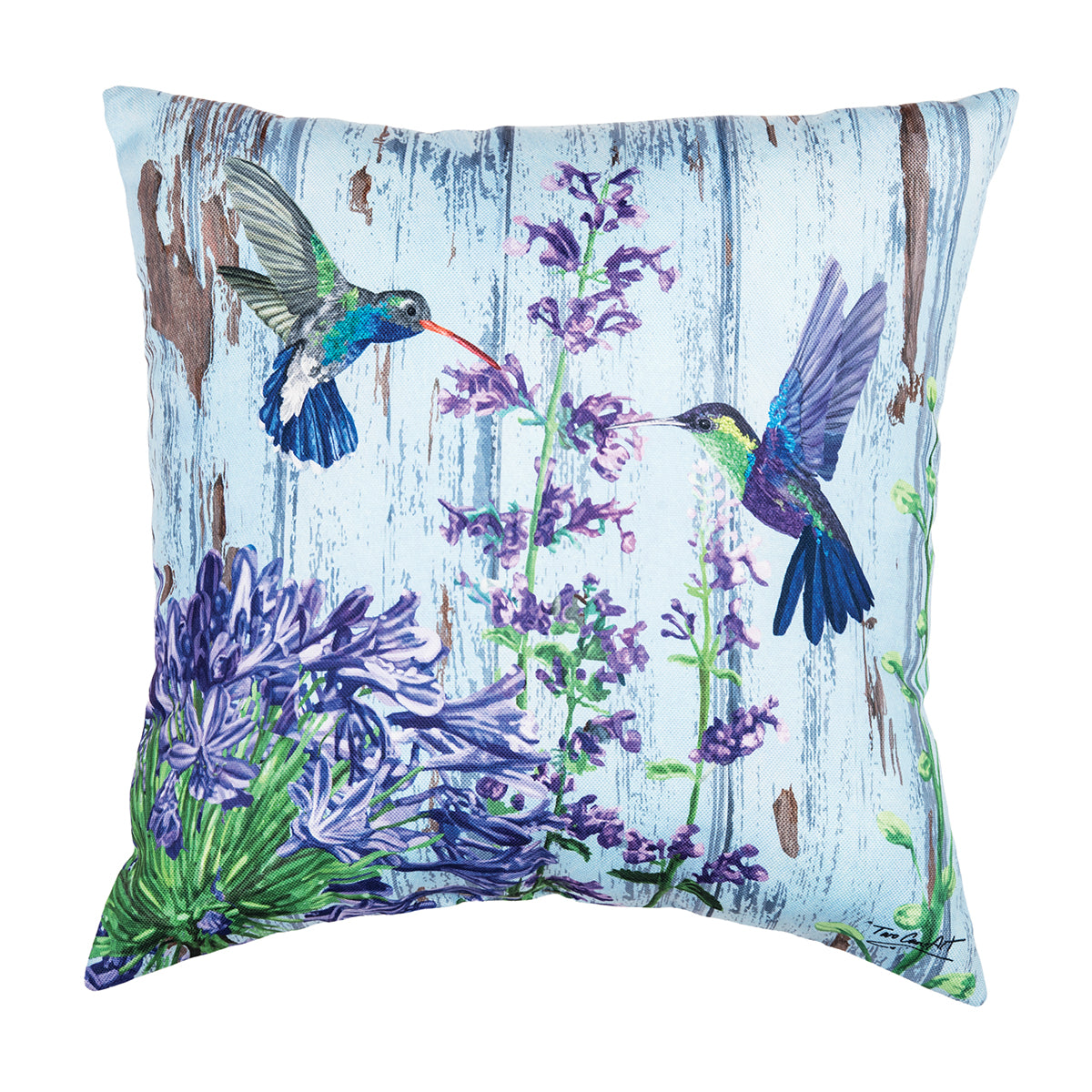 Hummingbird Paradise Pillow