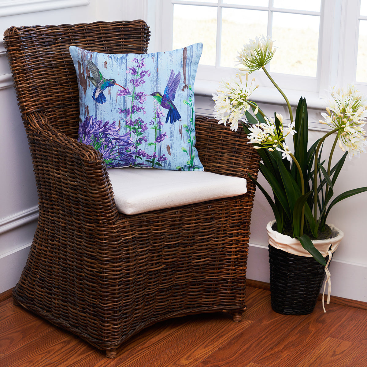 Hummingbird Paradise Pillow