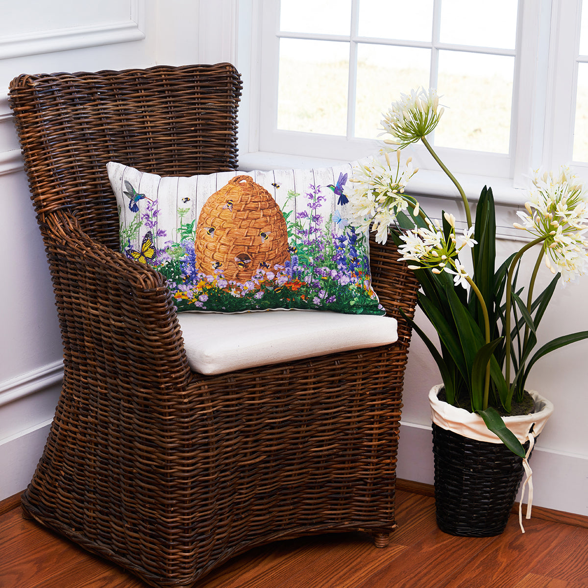 Bee Hive Paradise Pillow