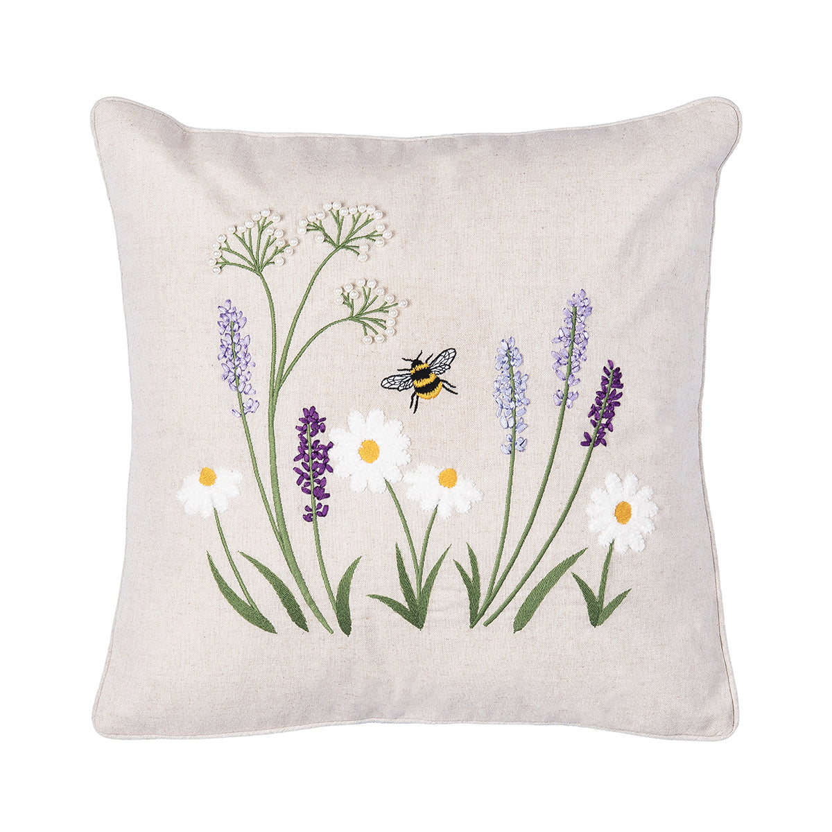Lavender & Bee Garden Pillow