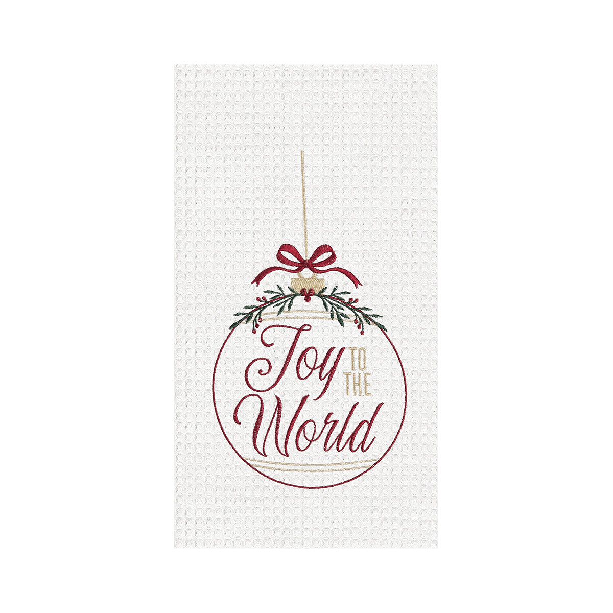 Joy To The World Ornament Kitchen Towel