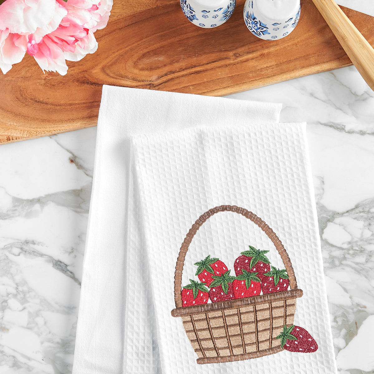 Strawberry Basket Kitchen Towel