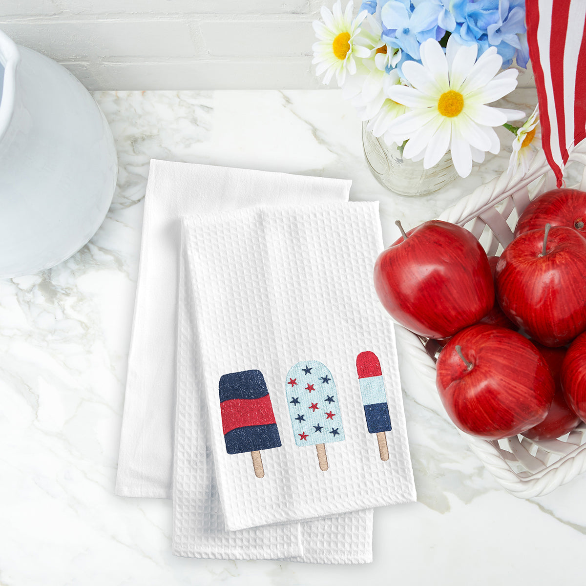 3 Popsicles Kitchen Towel