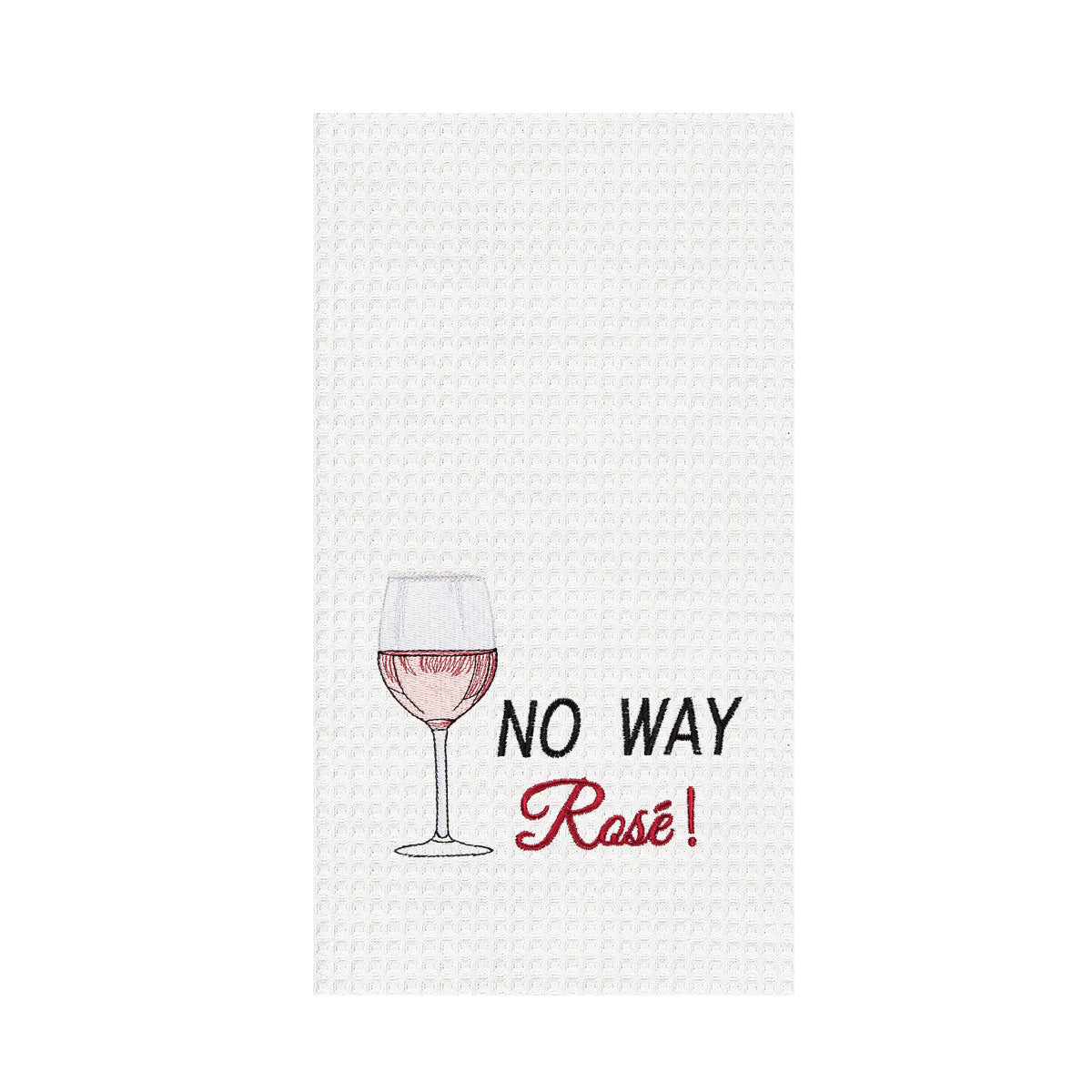 No Way Rose Waffle Weave Kitchen Towel