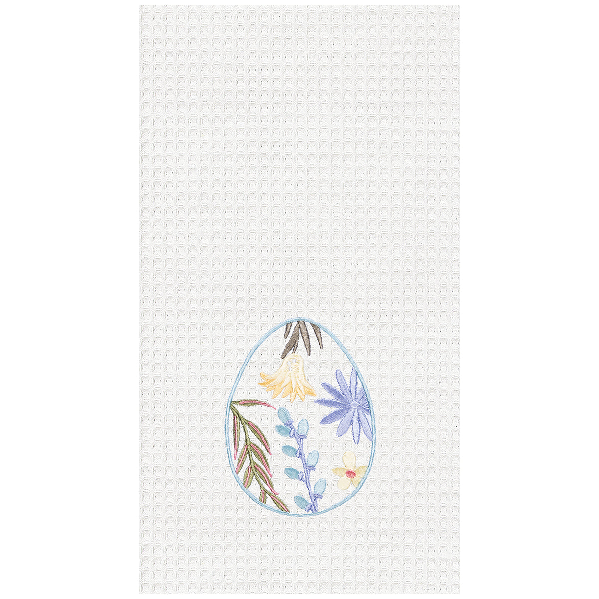 Floral & Vine Egg Waffle Weave Kitchen Towel