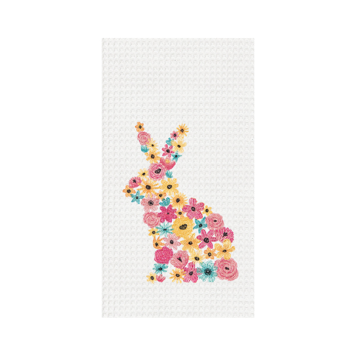 Floral Bunny Kitchen Towel