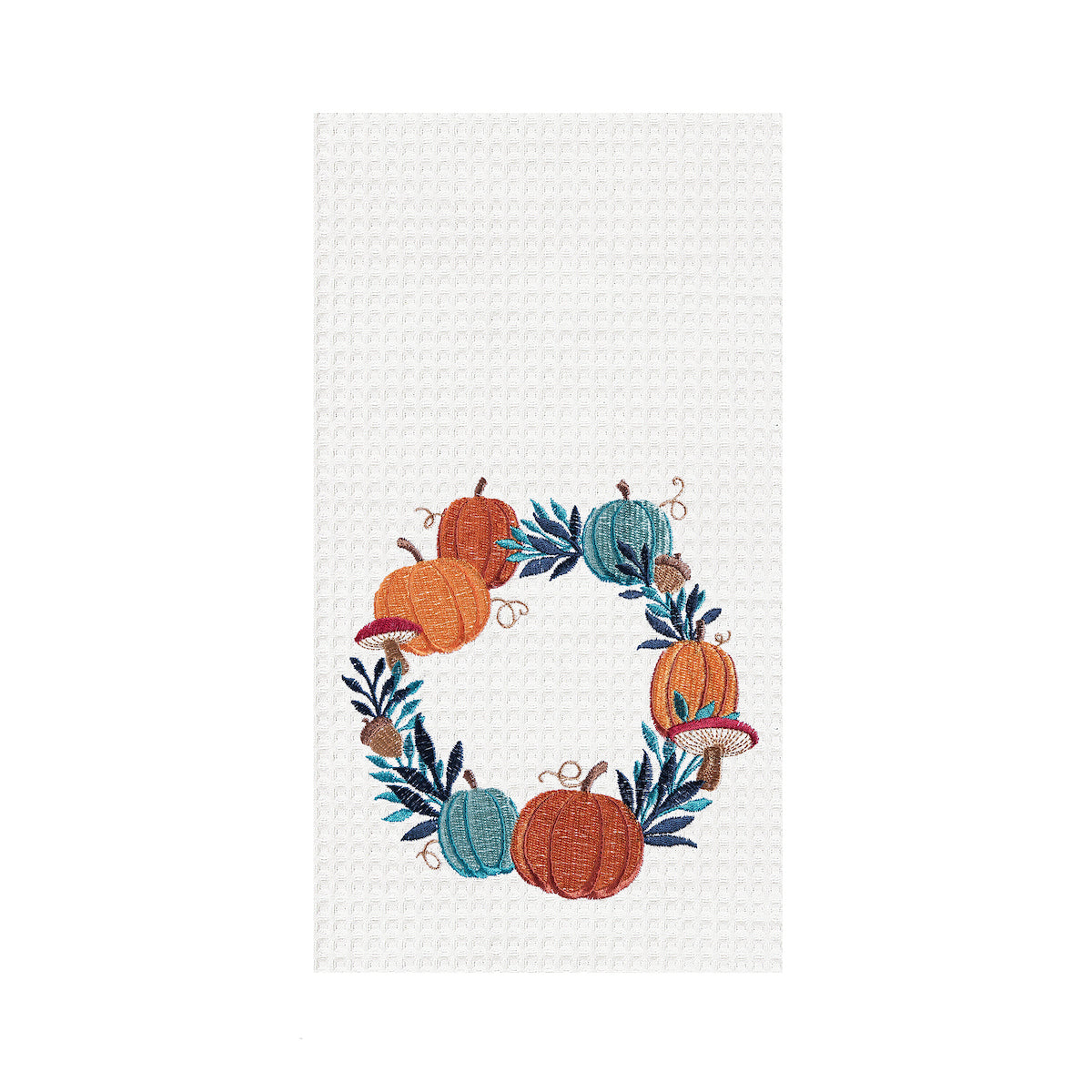 Pumpkin Wreath Kitchen Towel