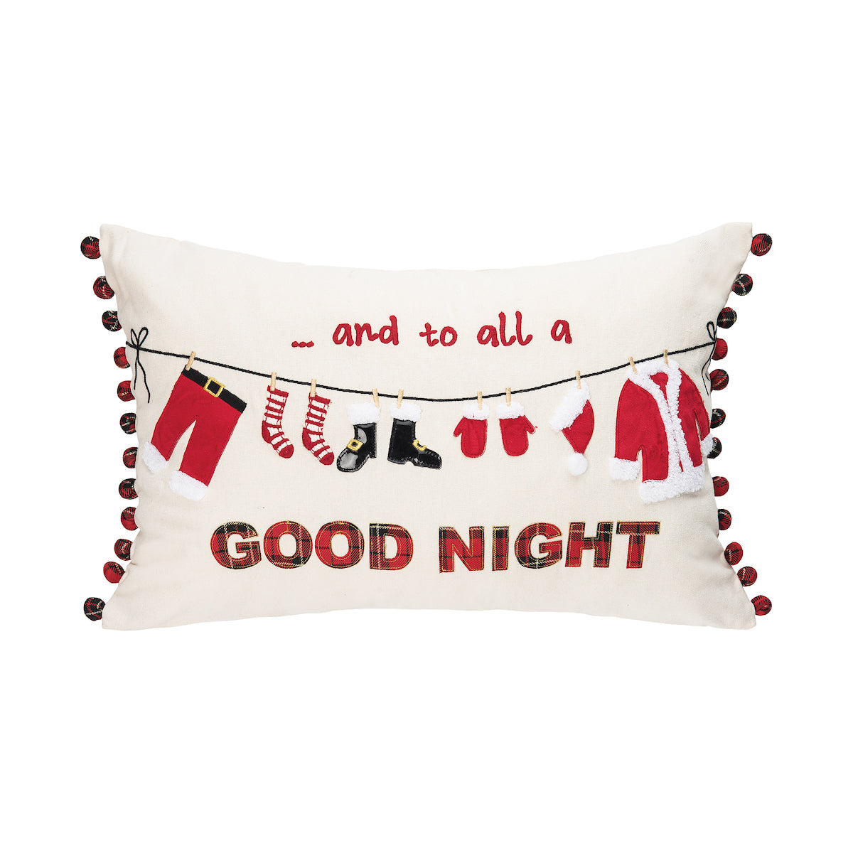 Christmas Clothesline Pillow