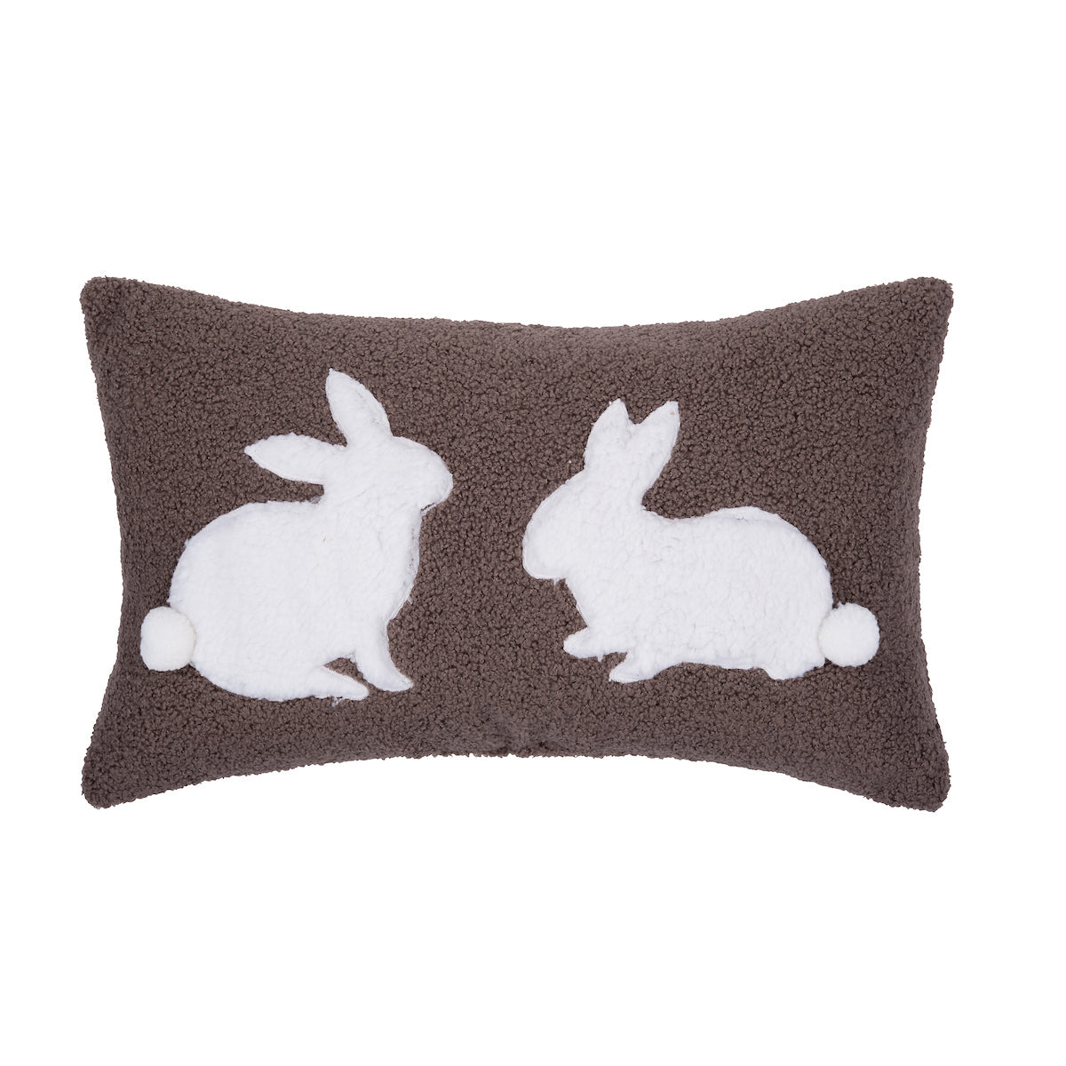 Rabbit Duo Applique Pillow