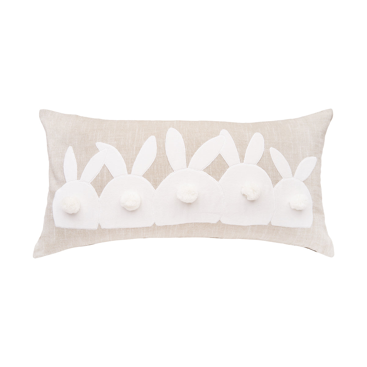 White Bunny Bums Pillow